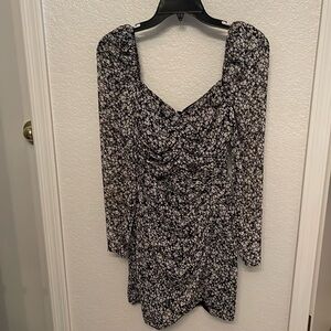 ASTR The Label Ruched Long Sleeve Minidress